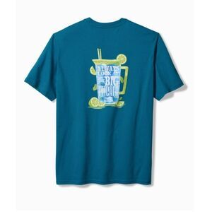 Tommy Bahama Margarita Pitcher Graphic Blue T-Shirt - Size XL